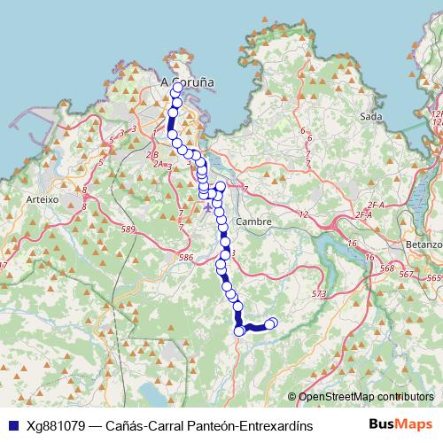 Xg881079 bus Line Map
