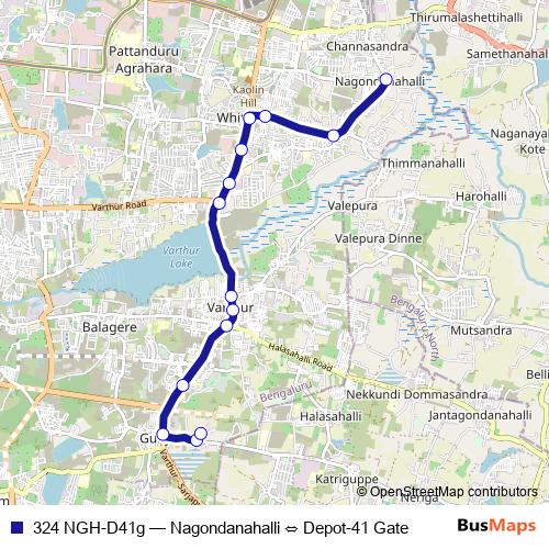 324 NGH-D41g bus Line Map