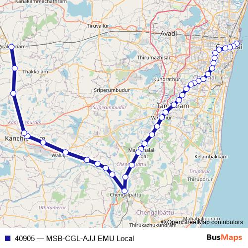 40905 rail Line Map