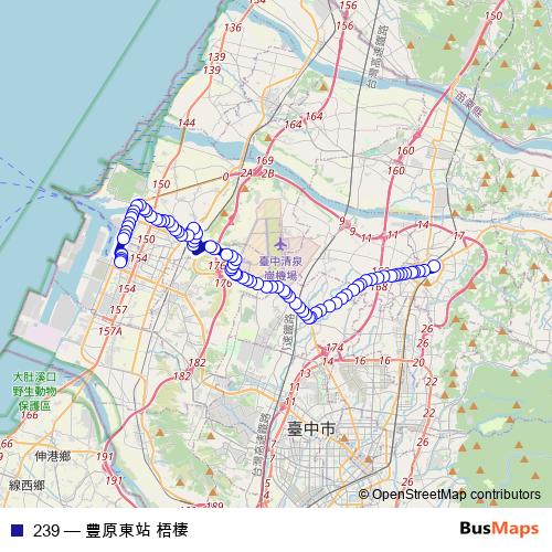 239 bus Line Map