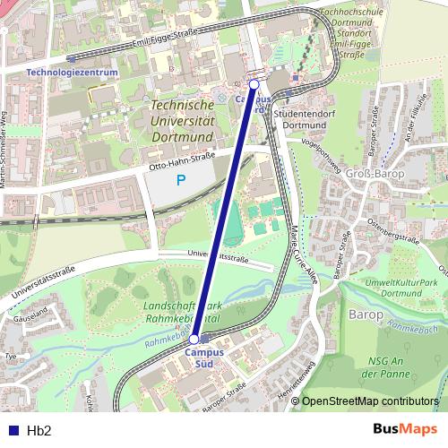 Hb2 funicular Line Map