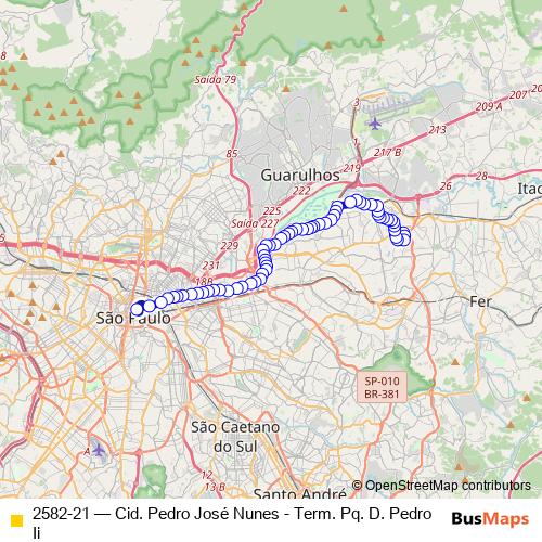 2582-21 bus Line Map
