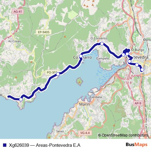 Xg626039 bus Line Map