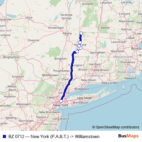 BZ 0712 bus Line Map