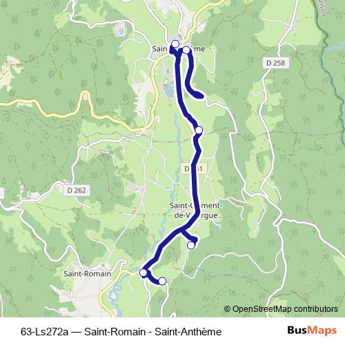 63-Ls272a bus Line Map