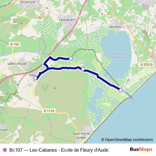 Bc107 bus Line Map