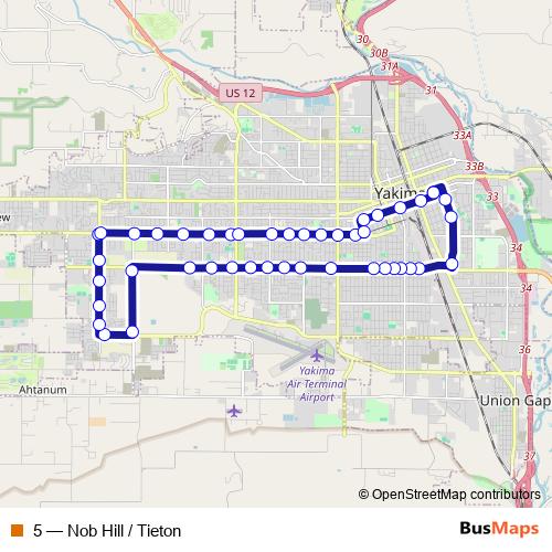 5 bus Line Map