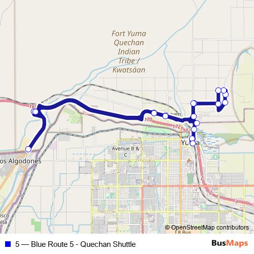 5 bus Line Map