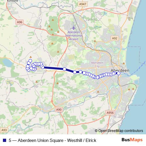 5 bus Line Map