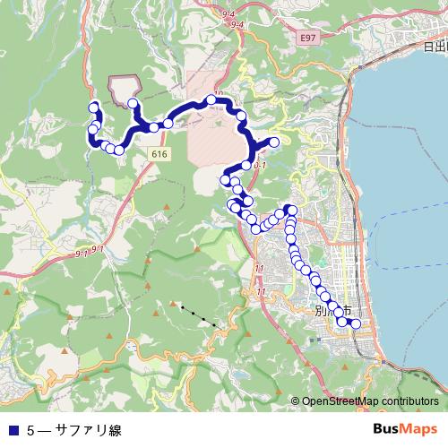 5 bus Line Map
