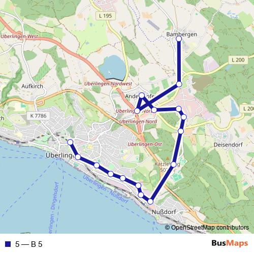 5 bus Line Map