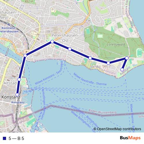 5 bus Line Map