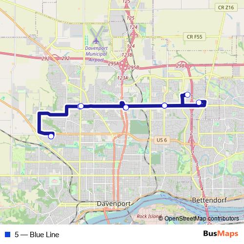 5 bus Line Map
