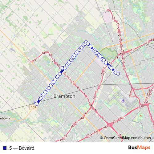 5 bus Line Map