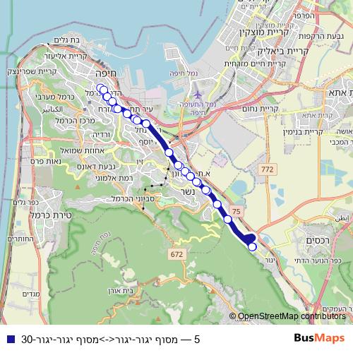 5 bus Line Map