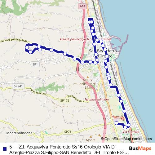 5 bus Line Map