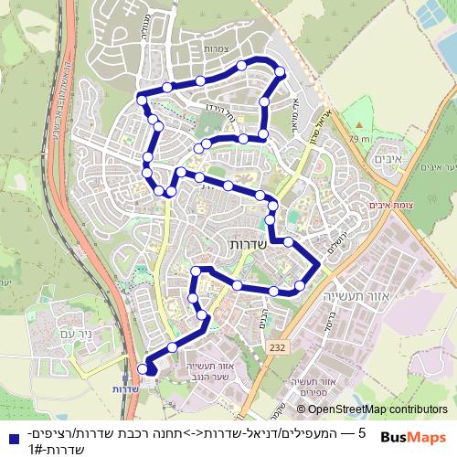 5 bus Line Map