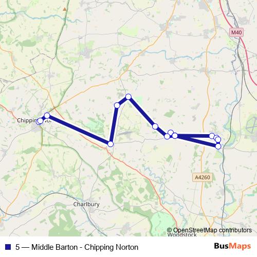 5 bus Line Map