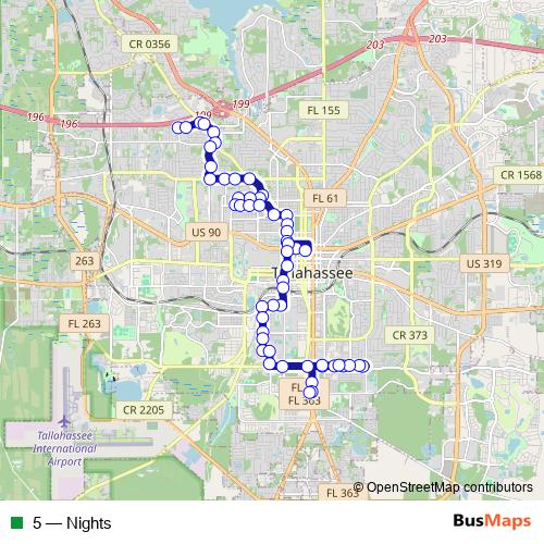 5 bus Line Map
