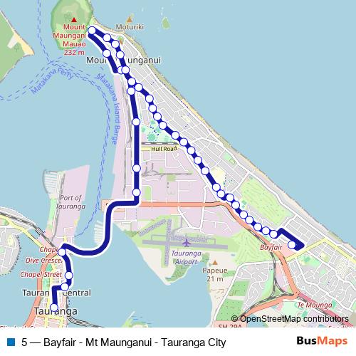 5 bus Line Map