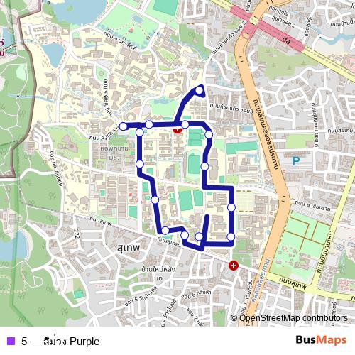 5 bus Line Map