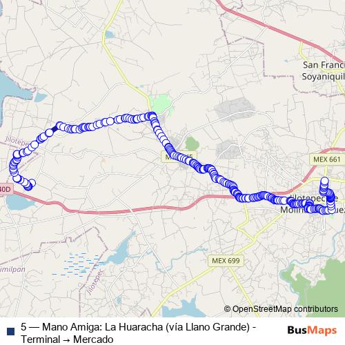 5 bus Line Map