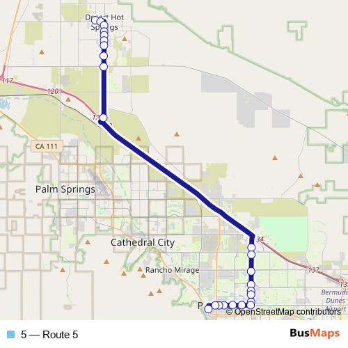 5 bus Line Map