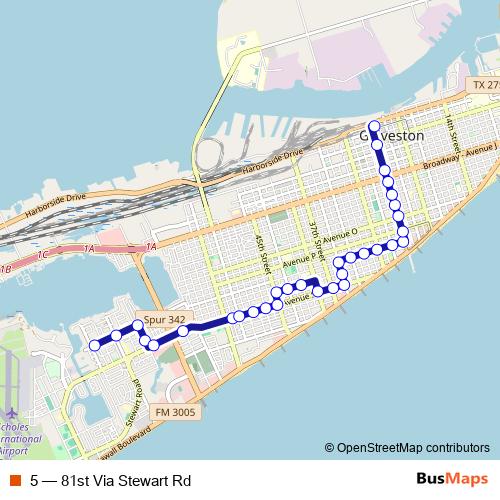 5 bus Line Map