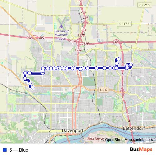 5 bus Line Map