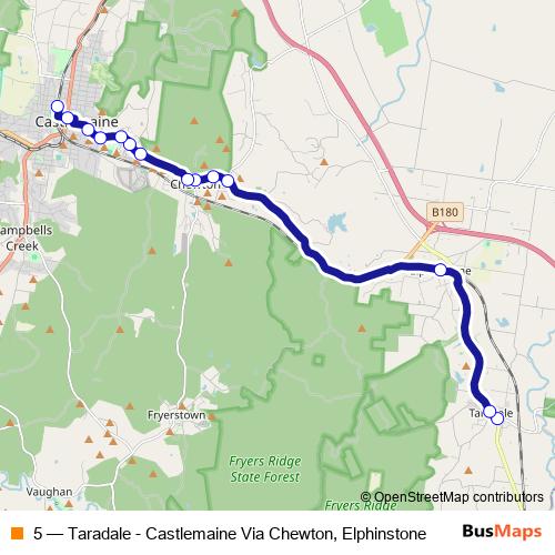 5 bus Line Map