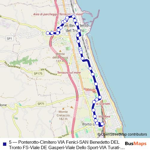 5 bus Line Map