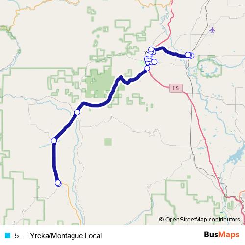 5 bus Line Map