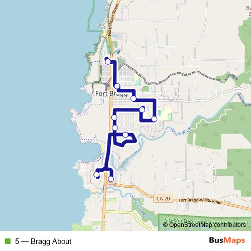 5 bus Line Map