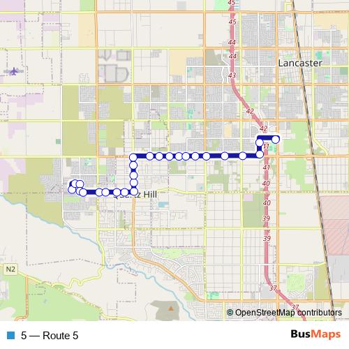 5 bus Line Map
