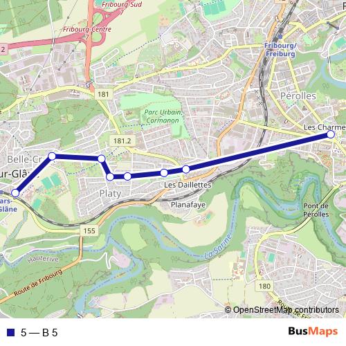 5 bus Line Map