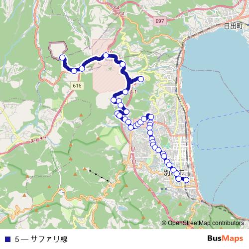 5 bus Line Map