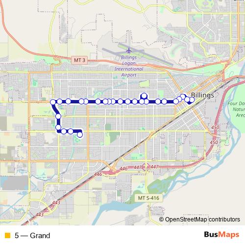 5 bus Line Map
