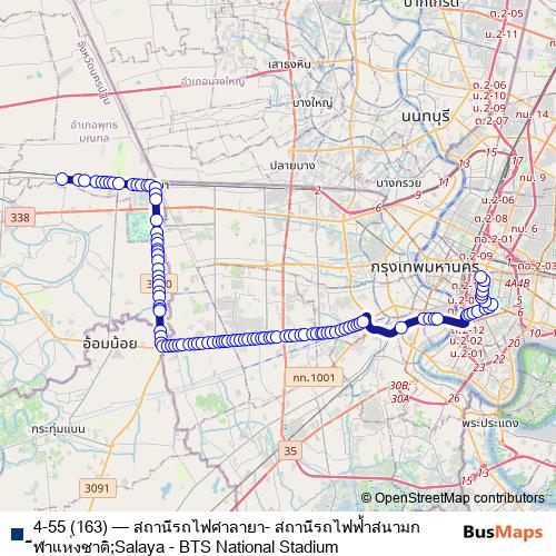 4-55 (163) bus Line Map