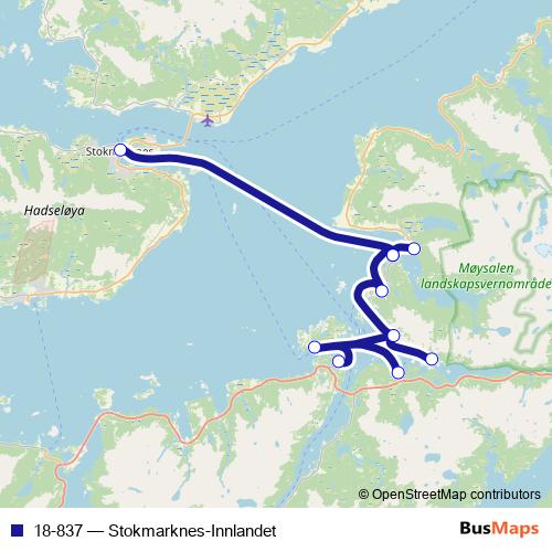 18-837 ferry Line Map
