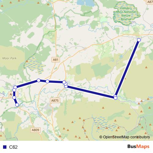 C62 bus Line Map