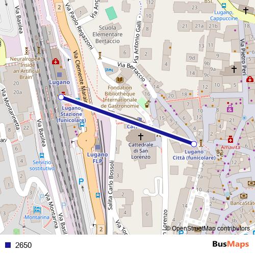 2650 funicular Line Map
