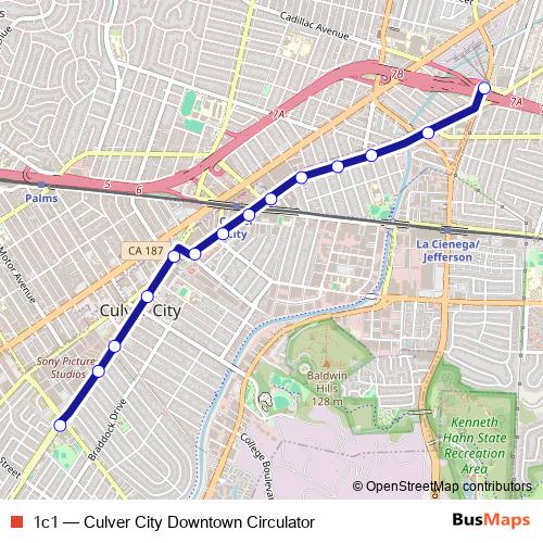 1c1 bus Line Map