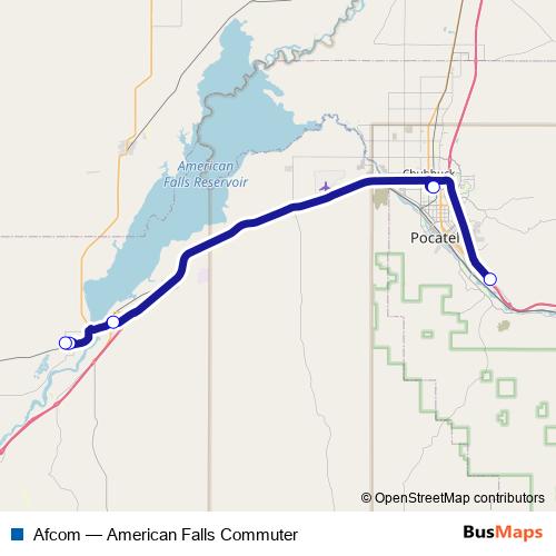 Afcom bus Line Map