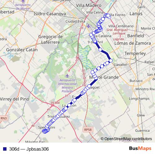 306d bus Line Map