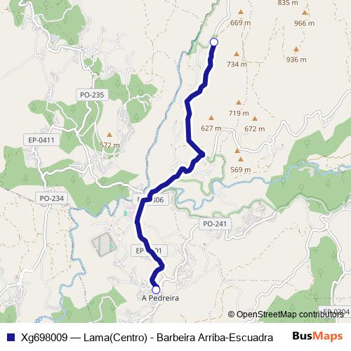 Xg698009 bus Line Map