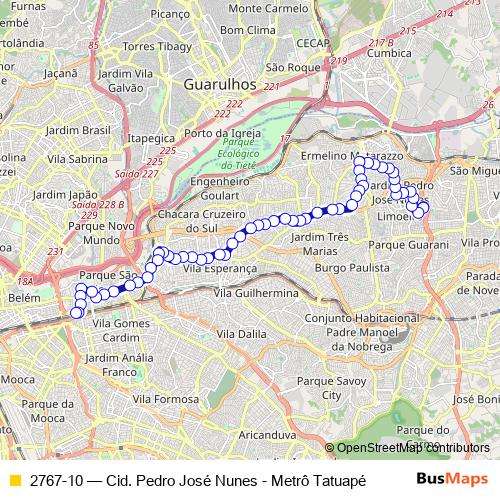 2767-10 bus Line Map