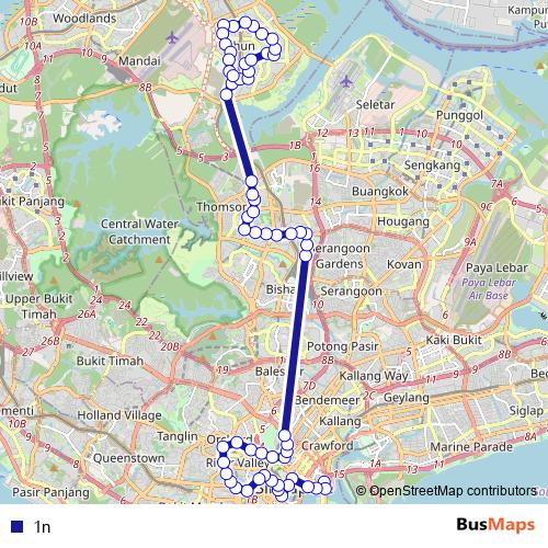 1n bus Line Map
