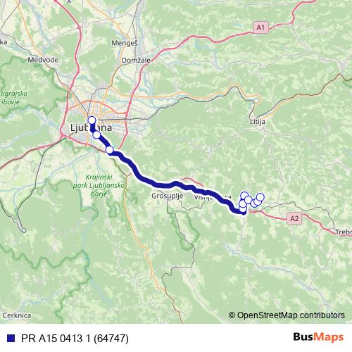 PR A15 0413 1 (64747) bus Line Map