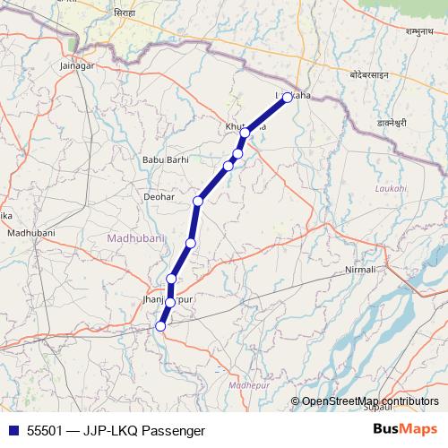 55501 rail Line Map