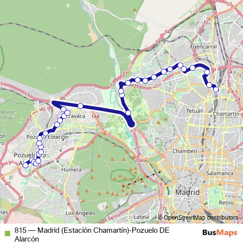 815 bus Line Map